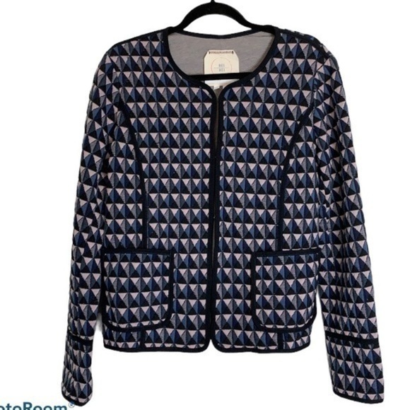 Anthropologie Hei Hei Vala Geometric Quilt Jacket - Picture 1 of 12